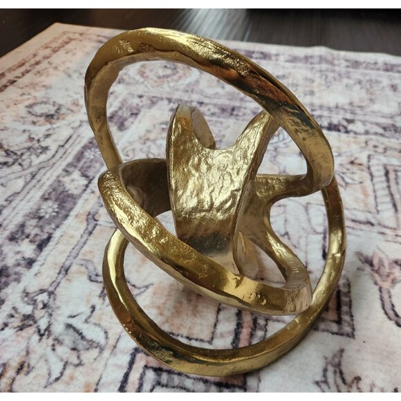 Regina Andrew Large Metal Knot In Gold - Picture 3 of 5